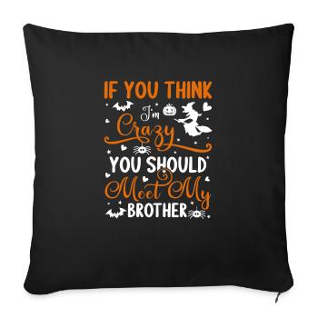 Halloween T-Shirt. Halloween Hoodie. Halloween - Sofa pillowcase 17,3'' x 17,3'' (45 x 45 cm) - black - Front
