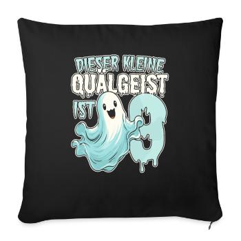 Dieser kleine Quälgeist ist 9 - neun Jahre - 9. - Sofakissenbezug 45 x 45 cm - Schwarz - Vorne