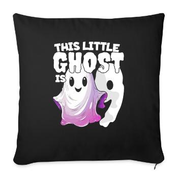 This little pest is 9 - nine years old - 9. - Sofa pillowcase 17,3'' x 17,3'' (45 x 45 cm) - black - Front