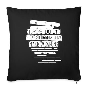 60s statement hippy sayings birthday present humor - Sofakissenbezug 45 x 45 cm - Schwarz - Vorne