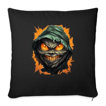 Halloween Spooky Cartoon Mummy - Sofakissenbezug 45 x 45 cm - Schwarz - Vorne