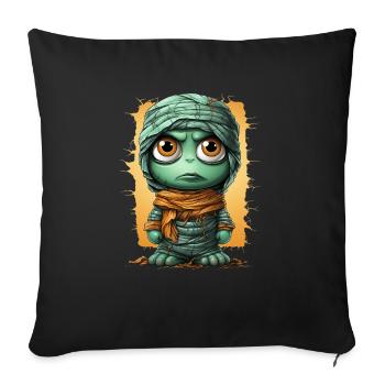 Halloween Spooky Cartoon Mummy - Sofakissenbezug 45 x 45 cm - Schwarz - Vorne