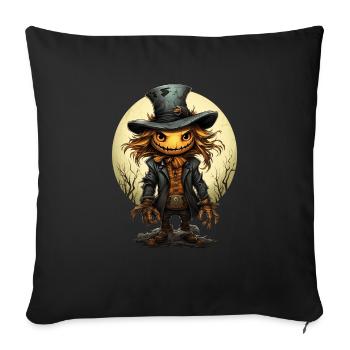 Scarecrow Halloween Cartoon Scary Scarecrow - Housse de coussin décorative 45 x 45 cm - noir - Devant