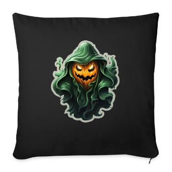 Ghost Lover Cartoon Style Halloween Ghost Spooky - Sofa pillowcase 17,3'' x 17,3'' (45 x 45 cm) - black - Front