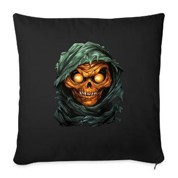 Halloween Spooky Cartoon Mummy - Housse de coussin décorative 45 x 45 cm - noir - Devant