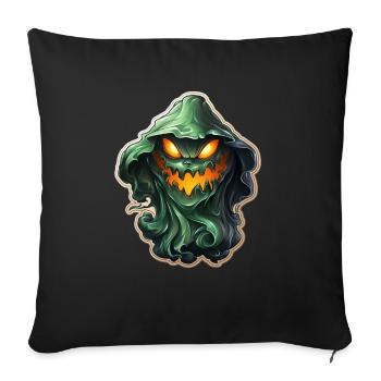 Ghost Lover Cartoon Style Halloween Ghost Spooky - Sofa pillowcase 17,3'' x 17,3'' (45 x 45 cm) - black - Front