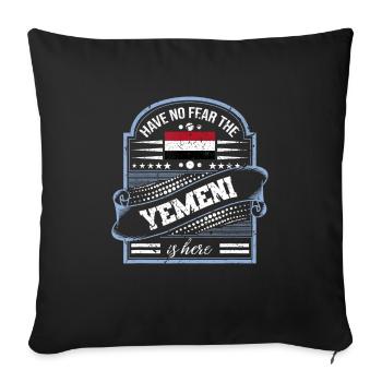 Yémen - Housse de coussin décorative 45 x 45 cm - noir - Devant