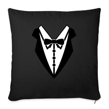 smoking - Housse de coussin décorative 45 x 45 cm - noir - Devant