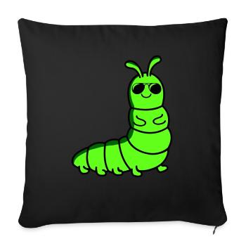 Chenille Cool - Housse de coussin décorative 45 x 45 cm - noir - Devant
