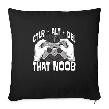 Jeux vidéo Gamer Warzone Urzikstan - Housse de coussin décorative 45 x 45 cm - noir - Devant
