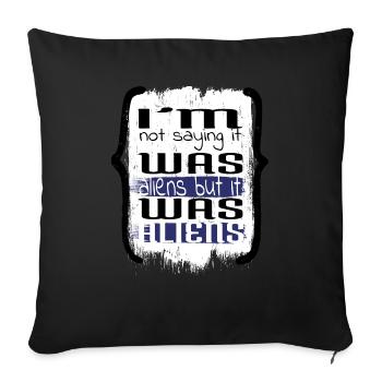 Zone 51 Raid Ancien Egyptien Bday Présenter des blagues - Housse de coussin décorative 45 x 45 cm - noir - Devant