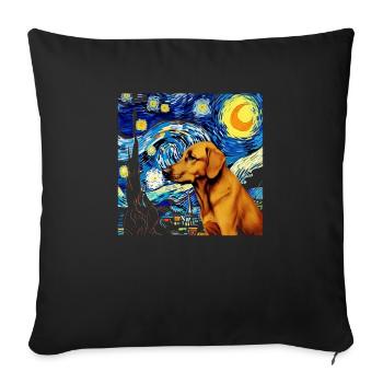German Shepherd Funny Dog Popular Artwork Pet Love - Sofa pillowcase 17,3'' x 17,3'' (45 x 45 cm) - black - Front