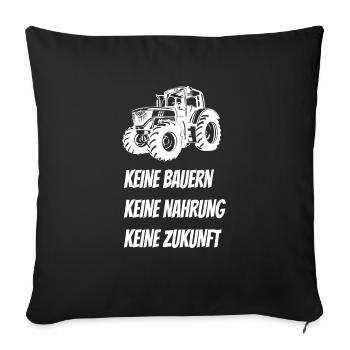 Farmers' Demo Farmers' Strike Farmers Farmers - Sofa pillowcase 17,3'' x 17,3'' (45 x 45 cm) - black - Front