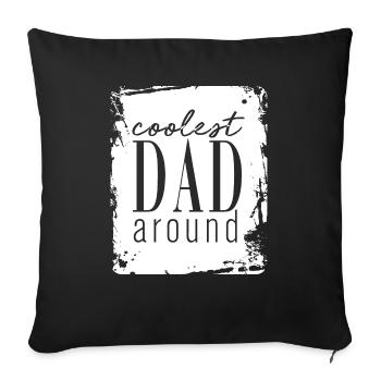 Meilleur papa - Housse de coussin décorative 45 x 45 cm - noir - Devant