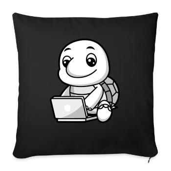 Marine Conservation - Sofa pillowcase 17,3'' x 17,3'' (45 x 45 cm) - black - Front
