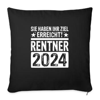 You Have Achieved Your Goal Retirees 2024 Gifts - Sofa pillowcase 17,3'' x 17,3'' (45 x 45 cm) - black - Front