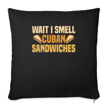 Sandwich Master Deli Sub Lover Sandwich Day Food - Sofakissenbezug 45 x 45 cm - Schwarz - Vorne