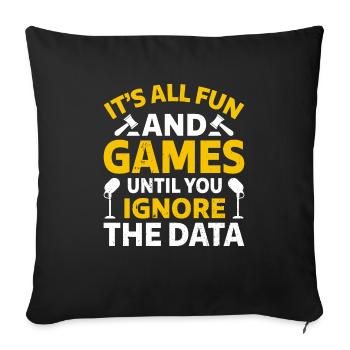 Making Political Debate Arguments Louder - Sofa pillowcase 17,3'' x 17,3'' (45 x 45 cm) - black - Front