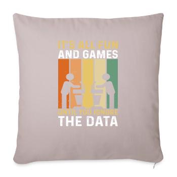 engage in the art of political debate and - Sofa pillowcase 17,3'' x 17,3'' (45 x 45 cm) - light taupe - Front