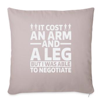 Amputation Lost Leg - Sofa pillowcase 17,3'' x 17,3'' (45 x 45 cm) - light taupe - Front