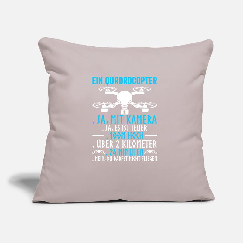 Drone Pilot UAV FPV Quadcopter Sofa pillowcase 17,3'' x 17,3'' (45 x 45 cm)