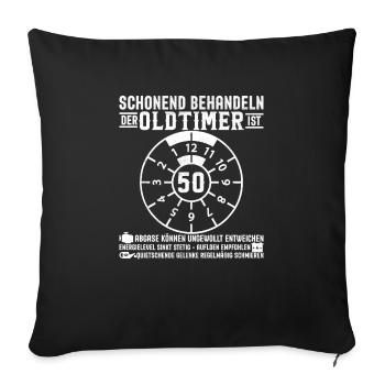 GÂTEZ EN DOUCEUR 50 ANS 50E ANNIVERSAIRE - Housse de coussin décorative 45 x 45 cm - noir - Devant