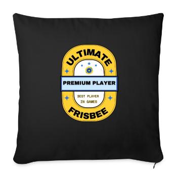 ulti 17B - Sofa pillowcase 17,3'' x 17,3'' (45 x 45 cm) - black - Front