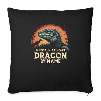 Bearded Dragon Bartagame - Sofa pillowcase 17,3'' x 17,3'' (45 x 45 cm) - black - Front