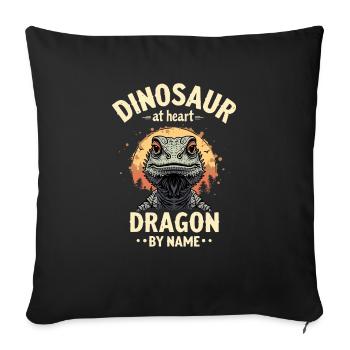 Bearded Dragon Bartagame - Sofa pillowcase 17,3'' x 17,3'' (45 x 45 cm) - black - Front