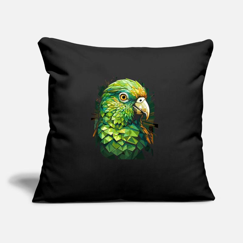 Perruche perruche Housse de coussin décorative 45 x 45 cm