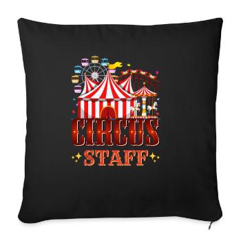 Circus - Sofa pillowcase 17,3'' x 17,3'' (45 x 45 cm) - black - Front