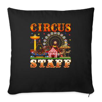 Circus - Sofa pillowcase 17,3'' x 17,3'' (45 x 45 cm) - black - Front