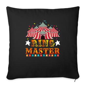 Circus - Sofa pillowcase 17,3'' x 17,3'' (45 x 45 cm) - black - Front