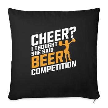 A normal father a cooler athlete - Sofa pillowcase 17,3'' x 17,3'' (45 x 45 cm) - black - Front