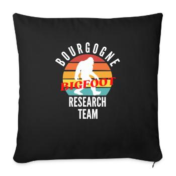 BOURGOGNE BIGFOOT RESEARCH TEAM - Housse de coussin décorative 45 x 45 cm - noir - Devant