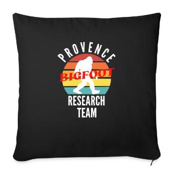 PROVENCE BIGFOOT RESEARCH TEAM - Housse de coussin décorative 45 x 45 cm - noir - Devant