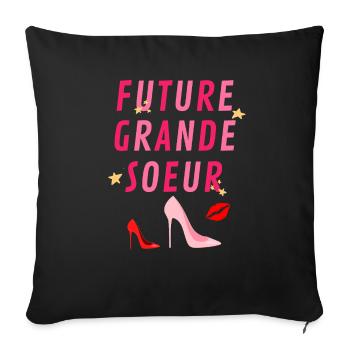 FUTURE GRANDE SOEUR MODESTAR DE LA MODE - Housse de coussin décorative 45 x 45 cm - noir - Devant