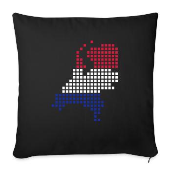 Dutch - holland - netherlands - Sofa pillowcase 17,3'' x 17,3'' (45 x 45 cm) - black - Front