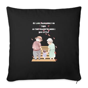 Grandparents Day T-Shirt - Sofakissenbezug 45 x 45 cm - Schwarz - Vorne