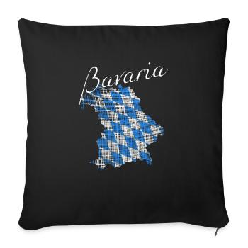 Bayern - Sofakissenbezug 45 x 45 cm - Schwarz - Vorne
