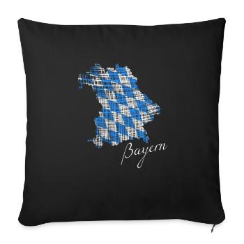 Bayern - Sofakissenbezug 45 x 45 cm - Schwarz - Vorne