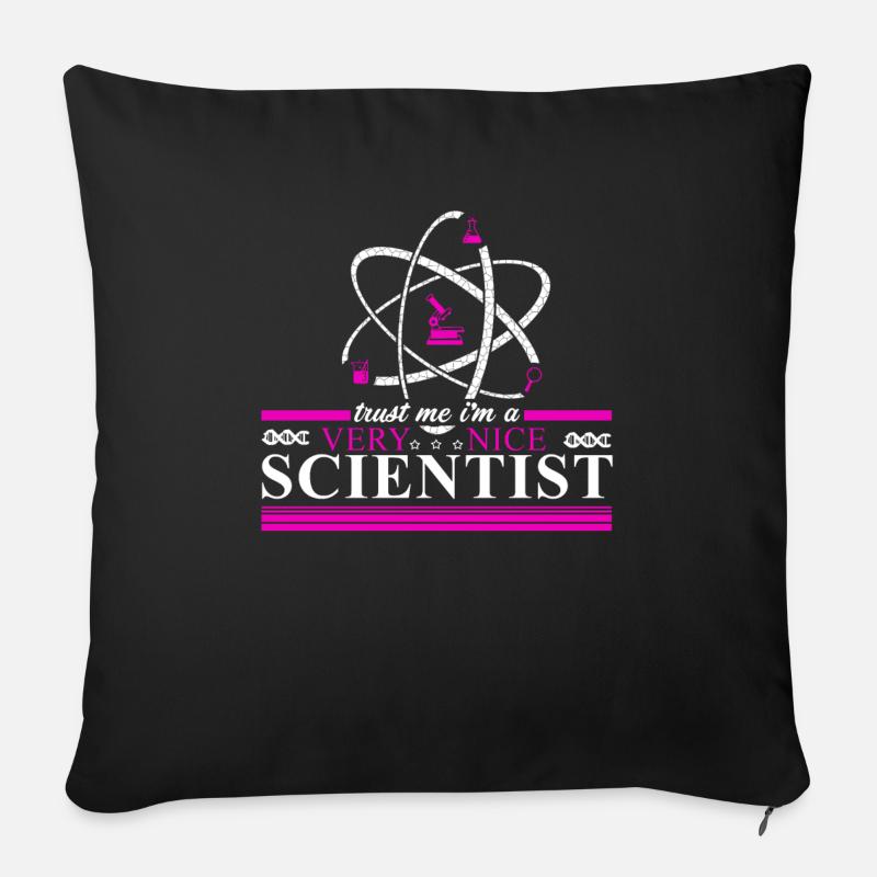 Science Wissenschaft Atom Geschenk Student Physik - Sofakissenbezug 45 x 45 cm - Schwarz
