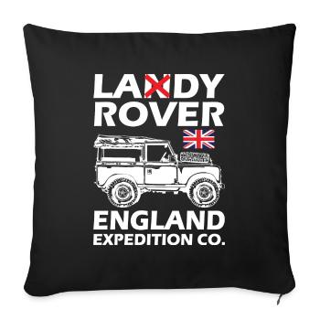 Funny Lady Rover England Expedition - Sofakissenbezug 45 x 45 cm - Schwarz - Vorne