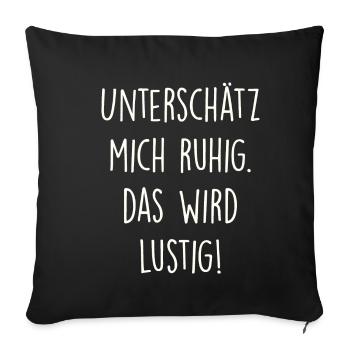 Ne me fais pas de mal. - Housse de coussin décorative 45 x 45 cm - noir - Devant