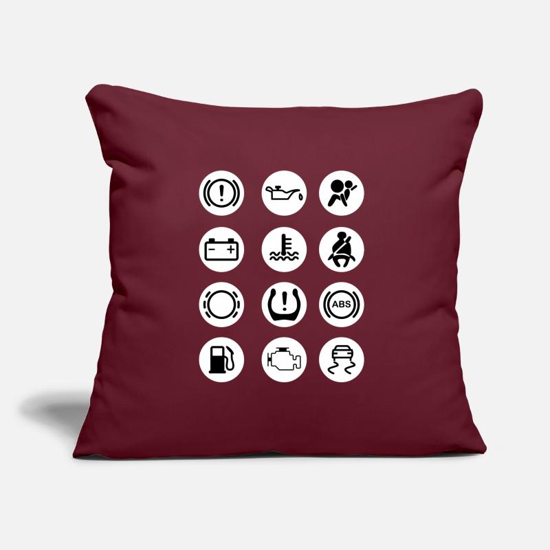 Indicator lights car circles pattern Sofa pillowcase 17,3'' x 17,3'' (45 x 45 cm)