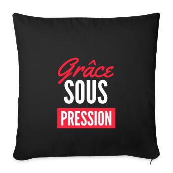 t shirt GRACE SOUS PRESSION - Housse de coussin décorative 45 x 45 cm - noir - Devant