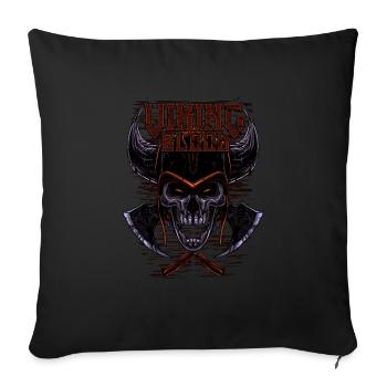 don de sang viking - Housse de coussin décorative 45 x 45 cm - noir - Devant