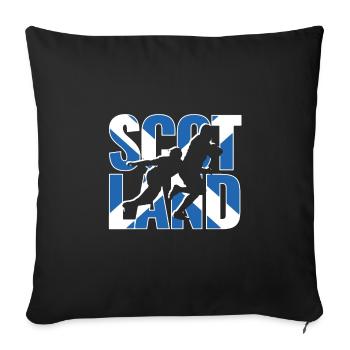 Scotland Rugby 2019 Fans Kit for Scottish - Sofa pillowcase 17,3'' x 17,3'' (45 x 45 cm) - black - Front