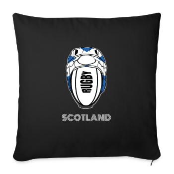 Scotland Rugby Union Jersey | 2019 Fans Kit for - Sofa pillowcase 17,3'' x 17,3'' (45 x 45 cm) - black - Front