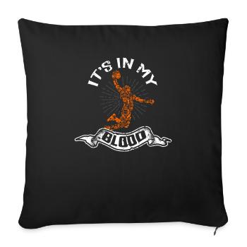 Basketball basketball basketball team - Sofa pillowcase 17,3'' x 17,3'' (45 x 45 cm) - black - Front
